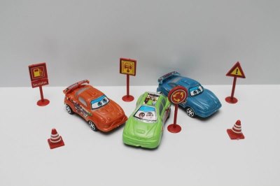 3PCS PULL BACK CAR 3COLOR 3ASST - HP1041639