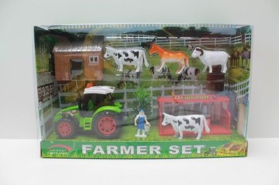 FRICTION FARMER CAR  RED/GREEN - HP1041759