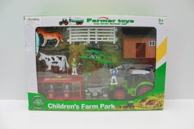 FRICTION FARMER CAR RED/GREEN 2ASST - HP1041774
