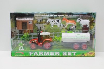 FRICTION FARMER CAR  RED/GREEN - HP1041775