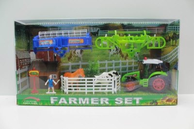 FRICTION FARMER CAR  RED/GREEN - HP1041776
