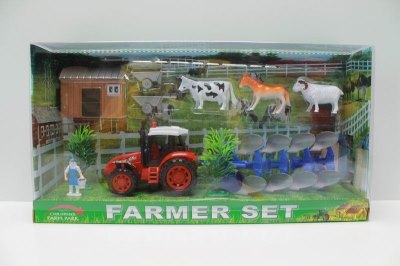 FRICTION FARMER CAR  RED/GREEN - HP1041777