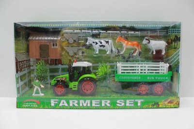 FRICTION FARMER CAR  RED/GREEN - HP1041778