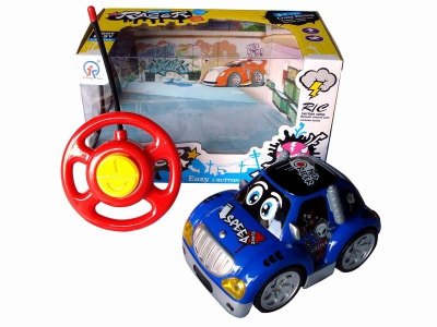 2CHANNEL R/C CAR W/4 LIGHT,BLUE/YELLOW,NOT INCLUDE BATTERY - HP1041823