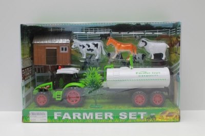 FRICTION FARMER CAR  RED/GREEN - HP1041960
