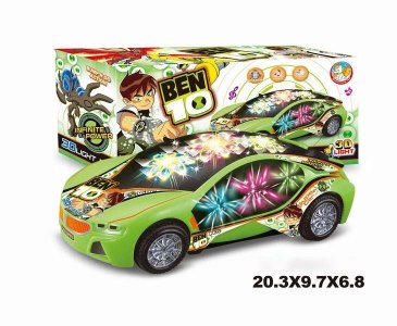 BEN10 3D灯光电动车（带江南Style音乐） - HP1042281
