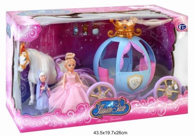 B/O CARRIAGE W/DOLL,BALL W/ COLORFUL LIGHT,4AA,NOT INCLUDE BATTERY - HP1042393