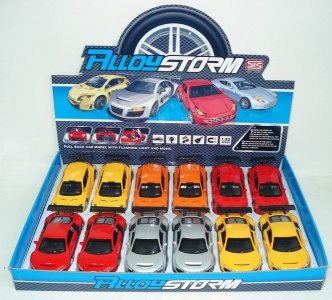 1:32 PULL BACK DIE CAST CAR W/LIGHT & SOUND (12PCS/DISPLAY BOX) - HP1042412