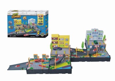 CITY COMBO W/4 DIE-CAST CAR  - HP1042726