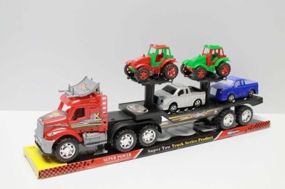FRICTION TRUCK W/2 FREE WAY CAR & 2 FREE WAY FARMER CAR - HP1042839