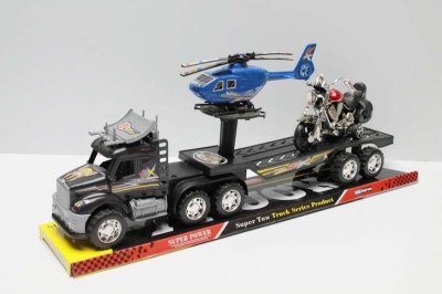FRICTION TRUCK W/1 FREE WAY MOTORCYCLE & 1 HELICOPTER  - HP1042846