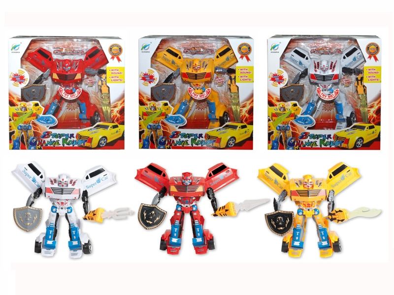 TRANSFORMER W/SOUND & LIGHT YELLOW/RED/WHITE INCLUDED BUTTONCELL - HP1042923