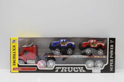 FRICTION TRUCK W/2 FREE WAY CAR & LIGHT & MUSIC - HP1042980