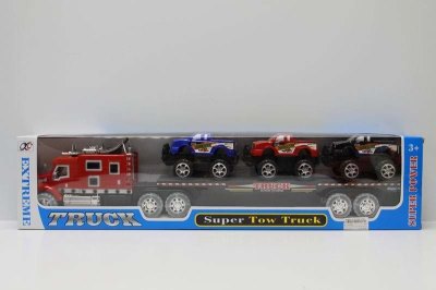 FRICTION TRUCK W/3 FREE WAY CAR & LIGHT & MUSIC - HP1042992