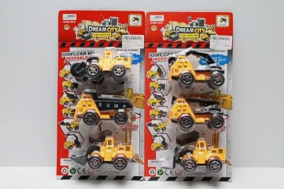 PULL BACK CONSTRUCTION CAR 3PCS 2ASST. - HP1043196