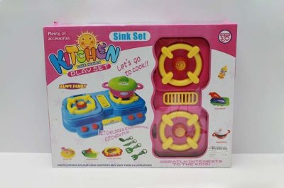 KITCHEN SET W/MUSIC & LIGHT PINK/BLUE - HP1043561