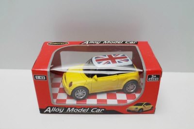 PULL BACK DIE CAST CAR，RED/BLUE/YELLOW/WHITE - HP1043568