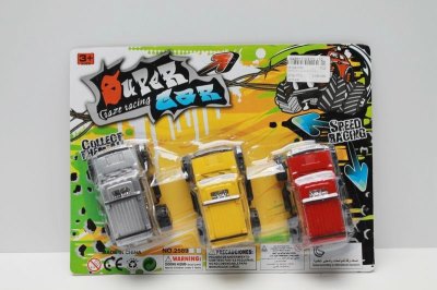 3PCS PULL BACK PAINTING CAR 4COLOUR - HP1043700