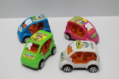 SOLID PULL BACK CAR 4ASST - HP1043712