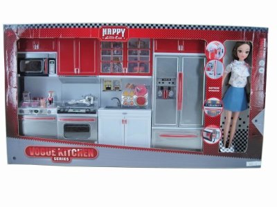 KITCHEN SET W/DOLL  LIGHT &MUSIC - HP1043751