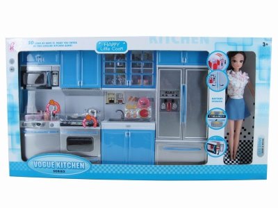 KITCHEN SET W/DOLL  LIGHT &MUSIC - HP1043760