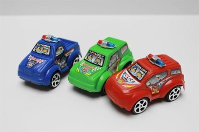 PULL BACK CARTOON POLICE CAR  3COLOR 3ASST - HP1043818