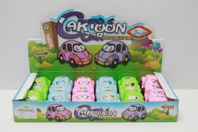 PULL BACK CARTOON CAR 3COLOR 12PCS DISPLAY BOX - HP1043937