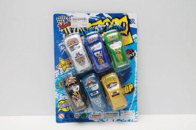 PULL BACK CARTOON CAR 8COLOR 6PCS  - HP1043939
