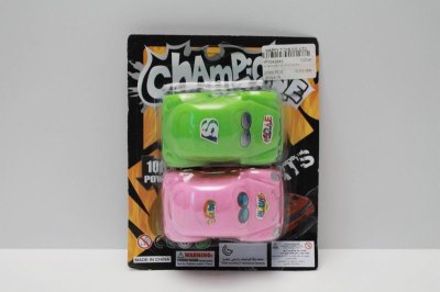 PULL BACK CARTOON CAR 3COLOR 2PCS  - HP1043945
