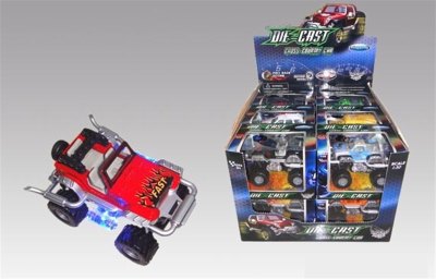 1:38 PULL BACK DIE CAST CAR 12PCS W/LIGHT&SOUND - HP1045272