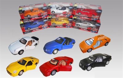 1:36 PULL BACK DIE CAST CAR 6ASST - HP1045284
