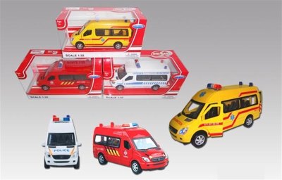 PULL BACK DIE CAST CAR W/LIGHT SOUND OPEN-DOOR - HP1045309
