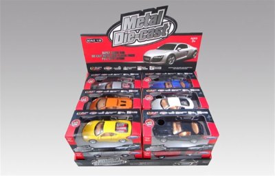 1:32PULL BACK DIE CAST CAR W/LIGHT SOUND 12PCS - HP1045324