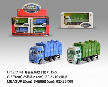 FREE WAY DIE CAST GARBAGE TRUCK12PCS - HP1045344