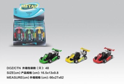 PULL BACK DIE CAST CAR 12PCS - HP1045391