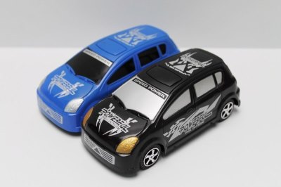 2PCS PULL BACK RACING CAR BLACK/BLUE - HP1045788