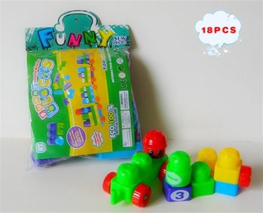 益智积木车 18PCS  - HP1045908