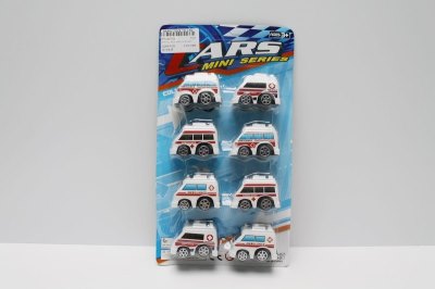 8PCS PULL BACK AMBULANCE 4ASST - HP1046709