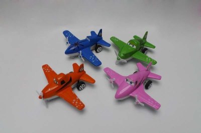 PULL BACK PLANE 4ASST PINK/ORANGE/BLUE/GREEN - HP1047005
