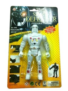 ROBOT W/LIGHT & MUSIC WHITE/BLACK INCLUDED BUTTONCELL - HP1047106