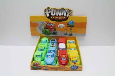 VINYL CAR 12ASST 4COLOR 12PCS DISPLAY BOX - HP1047301