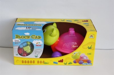 19PCS BLOCKS CAR (CARTOON CAT) - HP1047666
