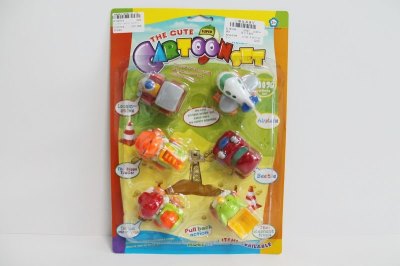PULL BACK CARTOON CAR 6PCS  - HP1047813