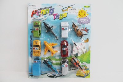 PULL BACK CAR & PLANE 12PCS - HP1047814