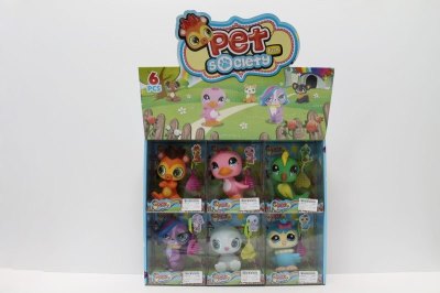 VINYL ANIMAL W/ACCESSORIES 12PCS DISPLAY BOX - HP1048146