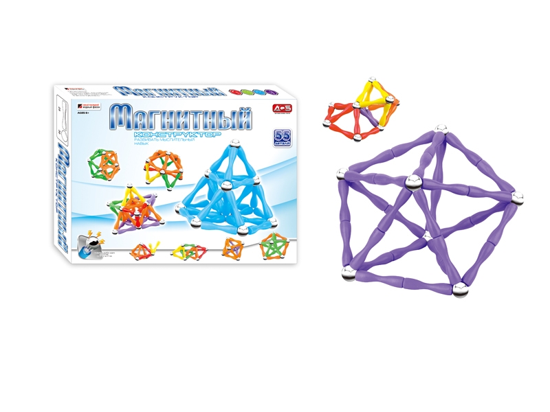 MAGNETIC BUILDING BLOCKS 55PCS - HP1048259