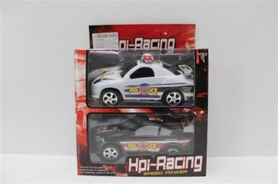 2PCS PULL BACK POLICE CAR 2ASST 2COLOR - HP1048269