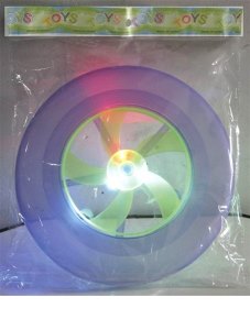FLASHING FLYING DISK BLUE/GREEN/PURPLE - HP1048509