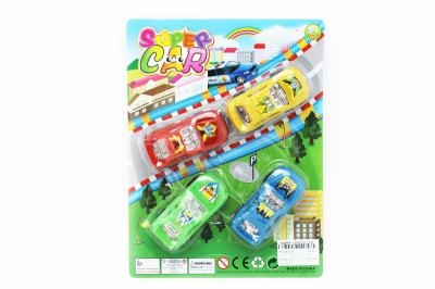 4PCS PULL BACK CAR 4COLOR - HP1048754