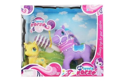 PONY W/LIGHT & MUSIC & ACCESSORIES(INCLUDED BUTTON CELL) 2COLOR - HP1048852